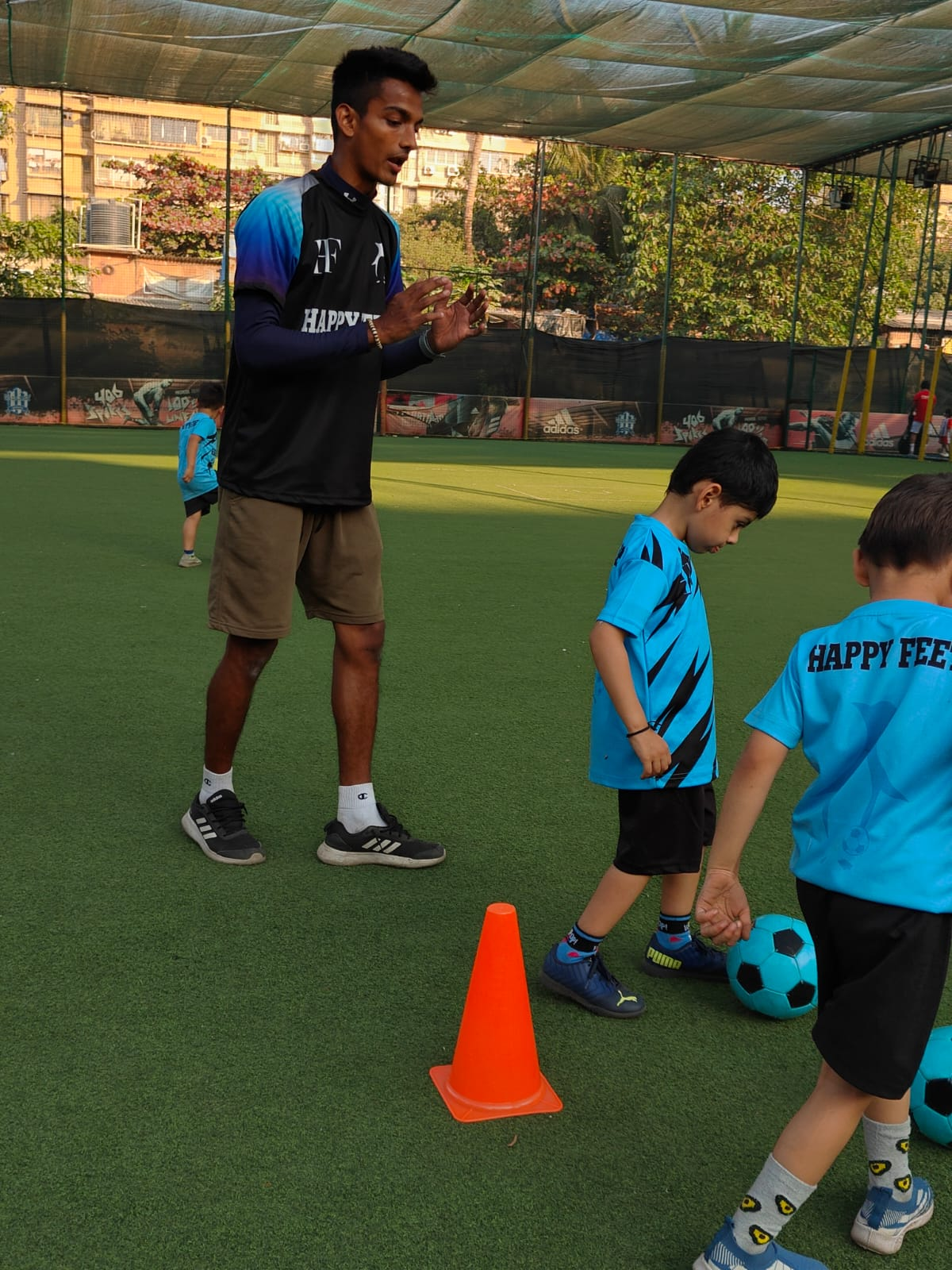 Happy Kid Playing Football